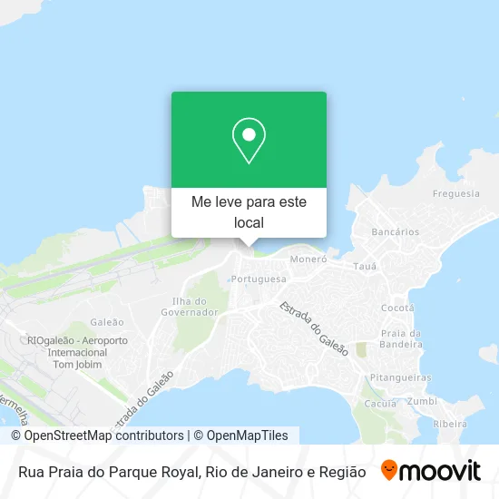 Rua Praia do Parque Royal mapa