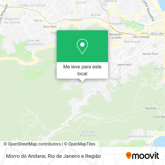 Morro do Andarai mapa