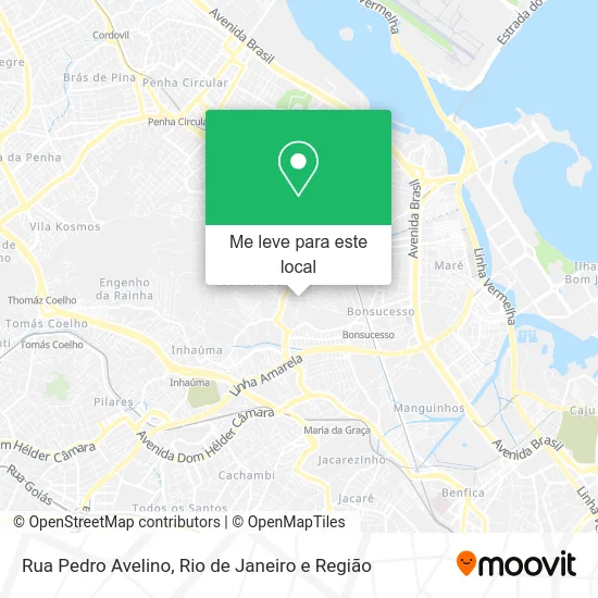 Rua Pedro Avelino mapa