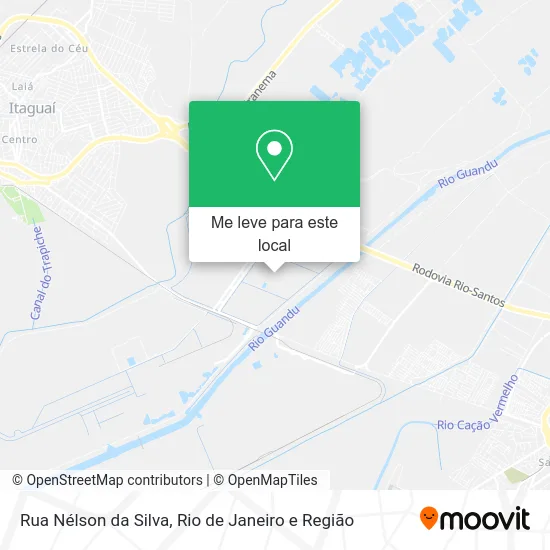 Rua Nélson da Silva mapa