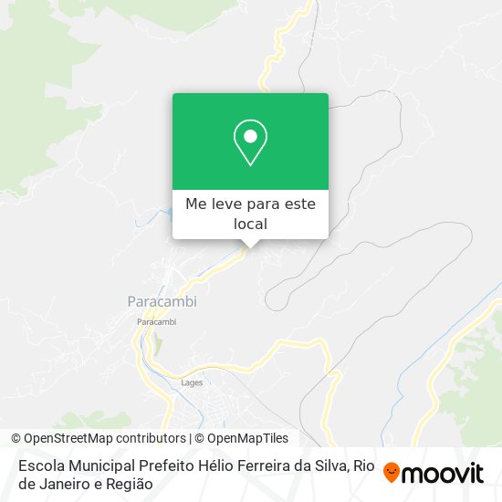 Escola Municipal Prefeito Hélio Ferreira da Silva mapa