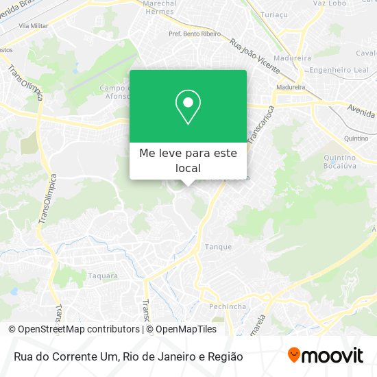 Rua do Corrente Um mapa