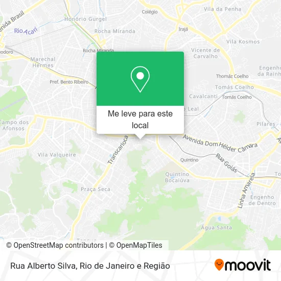 Rua Alberto Silva mapa