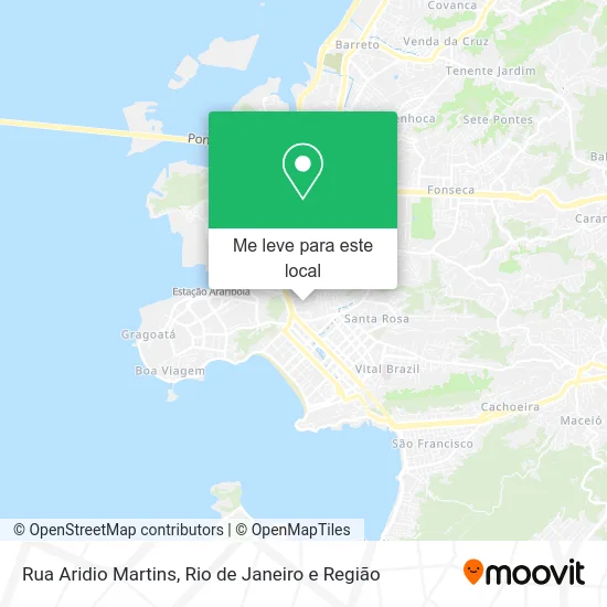 Rua Aridio Martins mapa