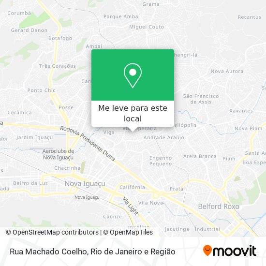 Rua Machado Coelho mapa