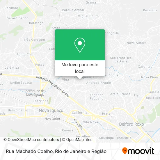 Rua Machado Coelho mapa