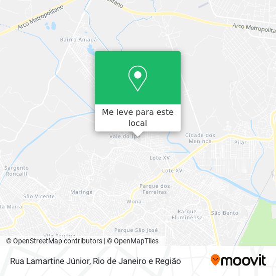 Rua Lamartine Júnior mapa