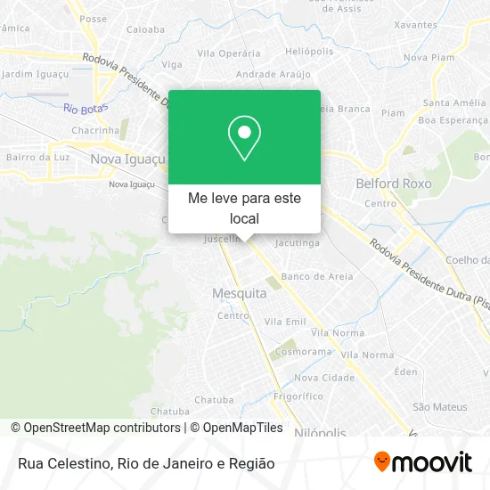 Rua Celestino mapa