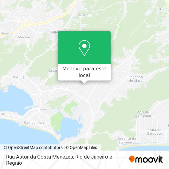 Rua Astor da Costa Menezes mapa