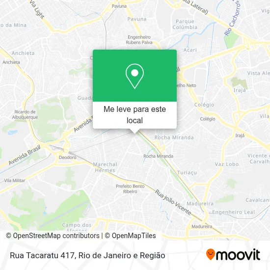 Rua Tacaratu 417 mapa