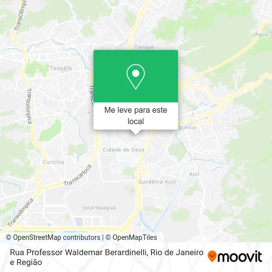 Rua Professor Waldemar Berardinelli mapa