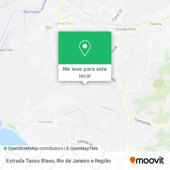 Estrada Tasso Blaso mapa