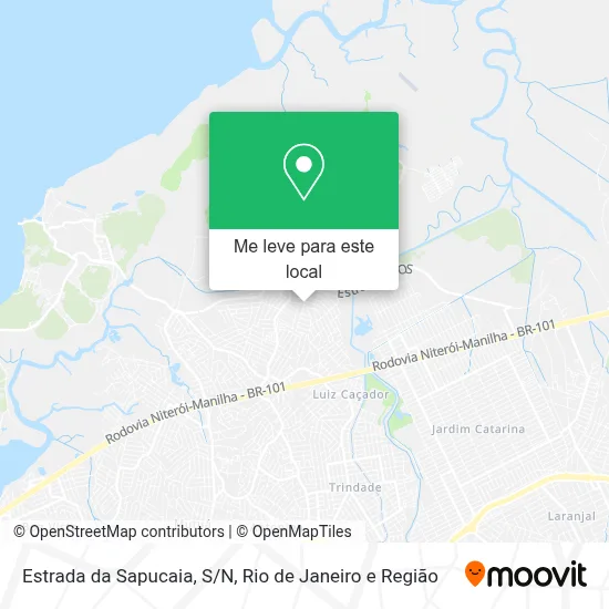 Estrada da Sapucaia, S/N mapa