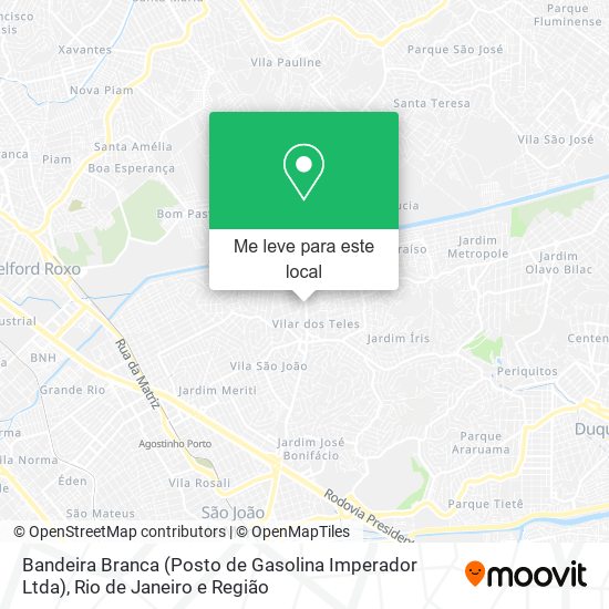 Bandeira Branca (Posto de Gasolina Imperador Ltda) mapa