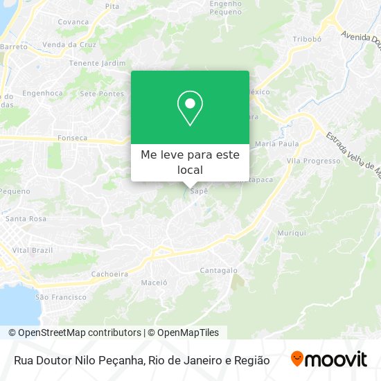 Rua Doutor Nilo Peçanha mapa