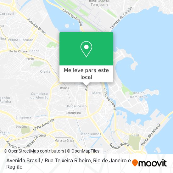 Avenida Brasil / Rua Teixeira Ribeiro mapa