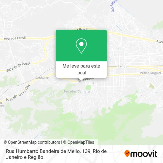 Rua Humberto Bandeira de Mello, 139 mapa