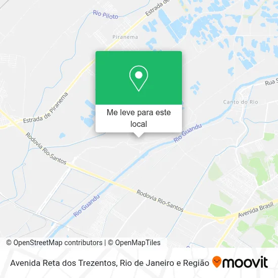 Avenida Reta dos Trezentos mapa
