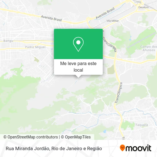 Rua Miranda Jordão mapa
