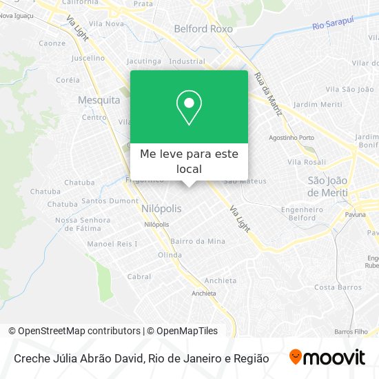 Creche Júlia Abrão David mapa