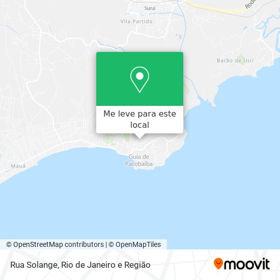 Rua Solange mapa