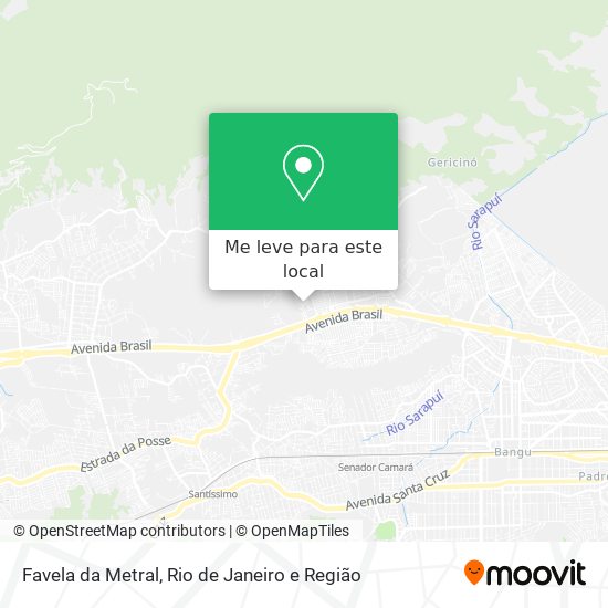 Favela da Metral mapa