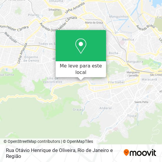 Rua Otávio Henrique de Oliveira mapa