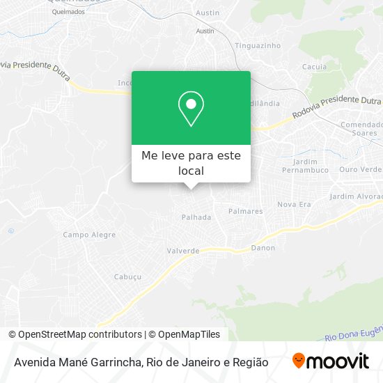 Avenida Mané Garrincha mapa