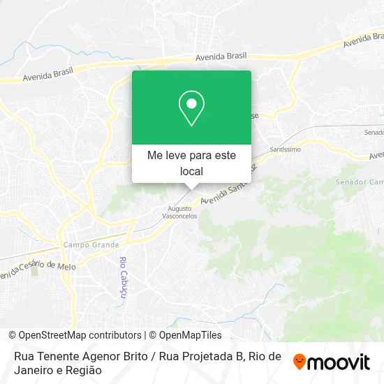 Rua Tenente Agenor Brito / Rua Projetada B mapa