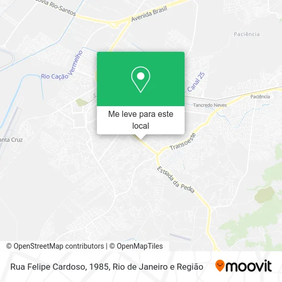 Rua Felipe Cardoso, 1985 mapa