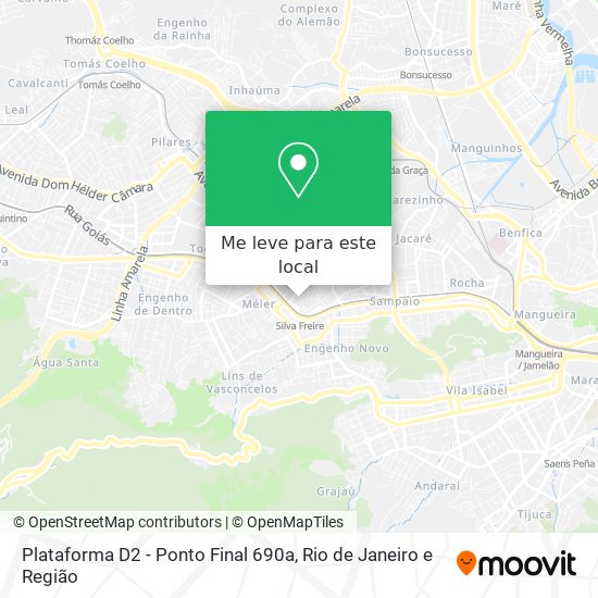 Plataforma D2 - Ponto Final 690a mapa