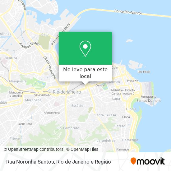 Rua Noronha Santos mapa