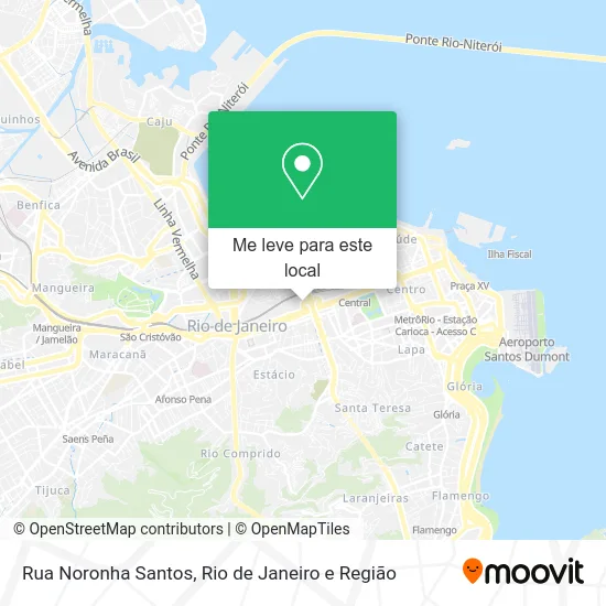 Rua Noronha Santos mapa