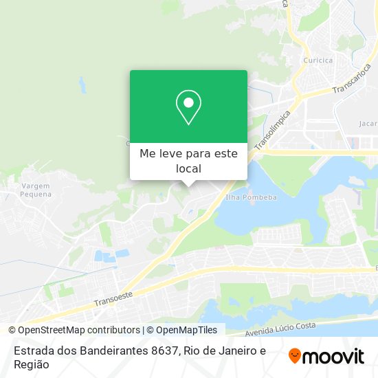 Estrada dos Bandeirantes 8637 mapa