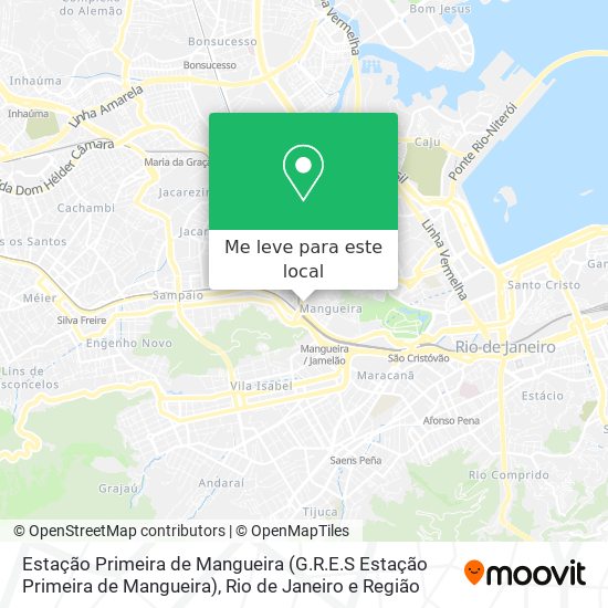 Estação Primeira de Mangueira mapa