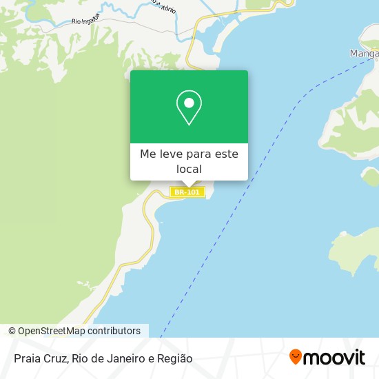 Praia Cruz mapa