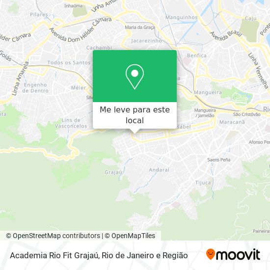 Academia Rio Fit Grajaú mapa