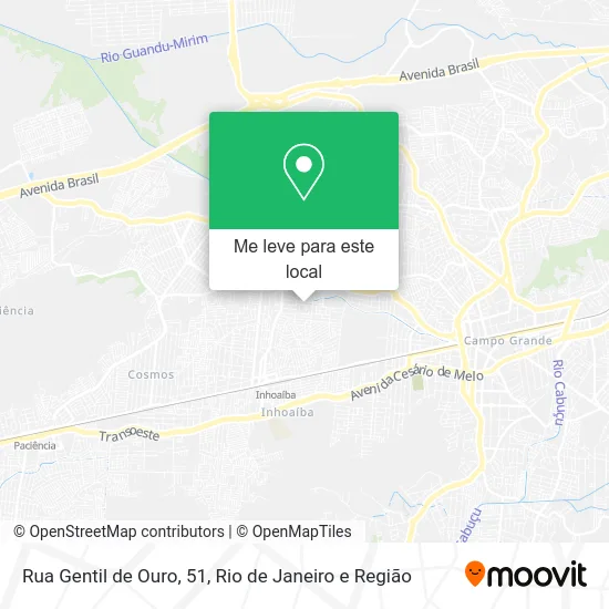 Rua Gentil de Ouro, 51 mapa