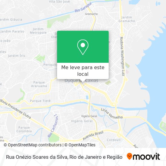 Rua Onézio Soares da Silva mapa