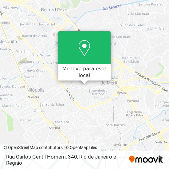 Rua Carlos Gentil Homem, 340 mapa