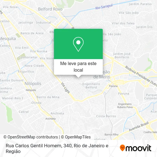 Rua Carlos Gentil Homem, 340 mapa