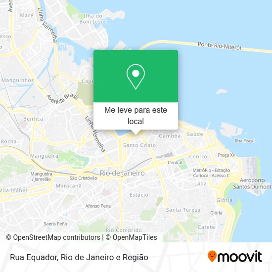 Rua Equador mapa