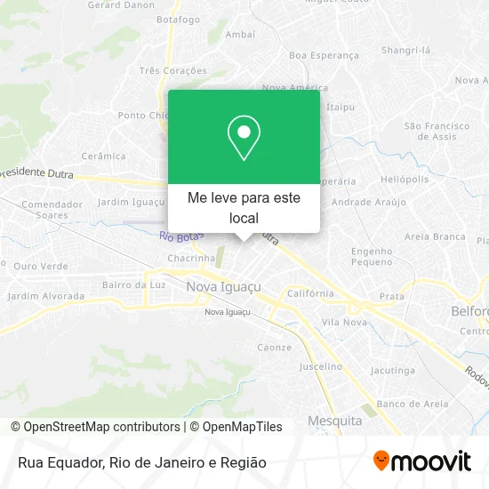 Rua Equador mapa