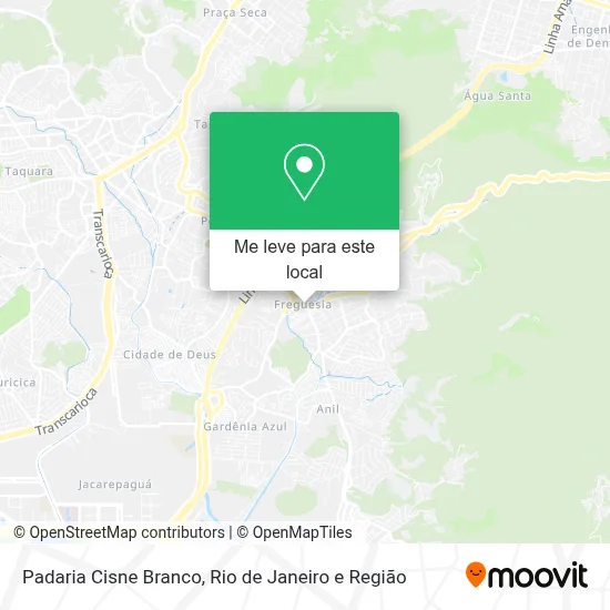 Padaria Cisne Branco mapa