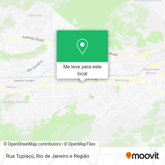 Rua Tupiaçú mapa
