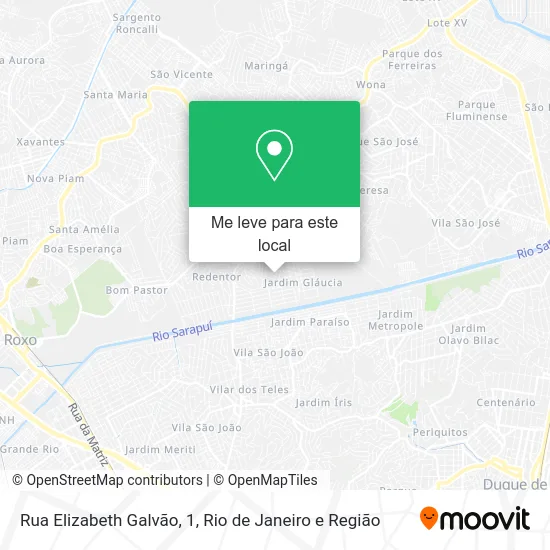Rua Elizabeth Galvão, 1 mapa