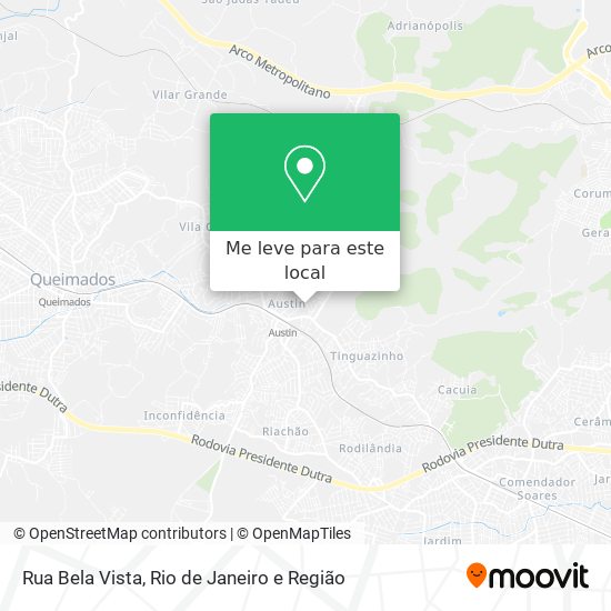 Rua Bela Vista mapa