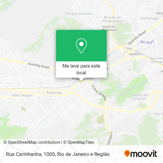 Rua Carinhanha, 1000 mapa