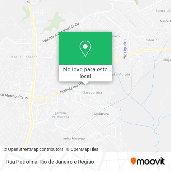 Rua Petrolina mapa