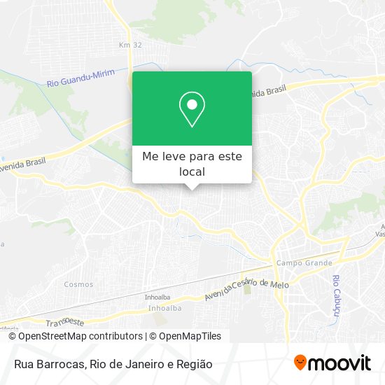 Rua Barrocas mapa